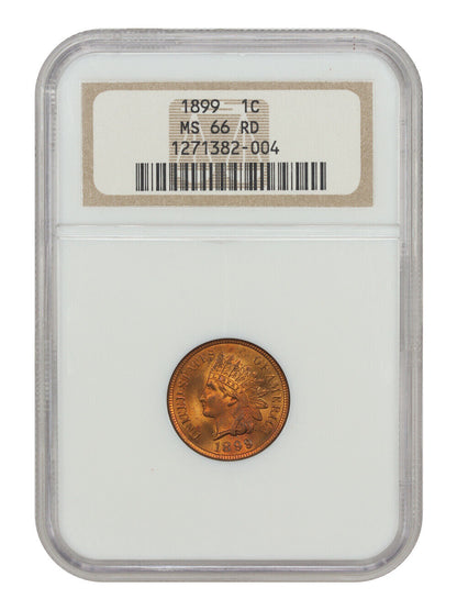 1899 1C NGC MS66RD - Indian Cent