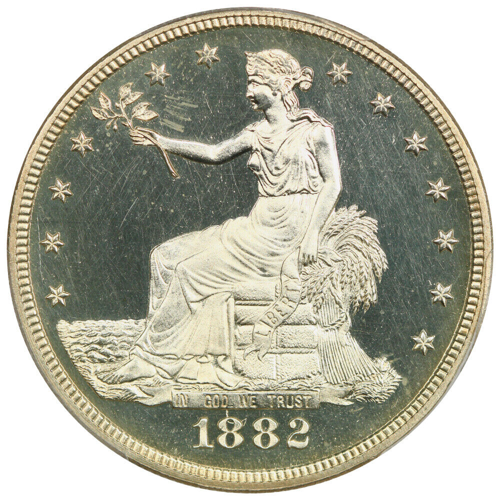 1882 Trade $1 PCGS PR64DCAM