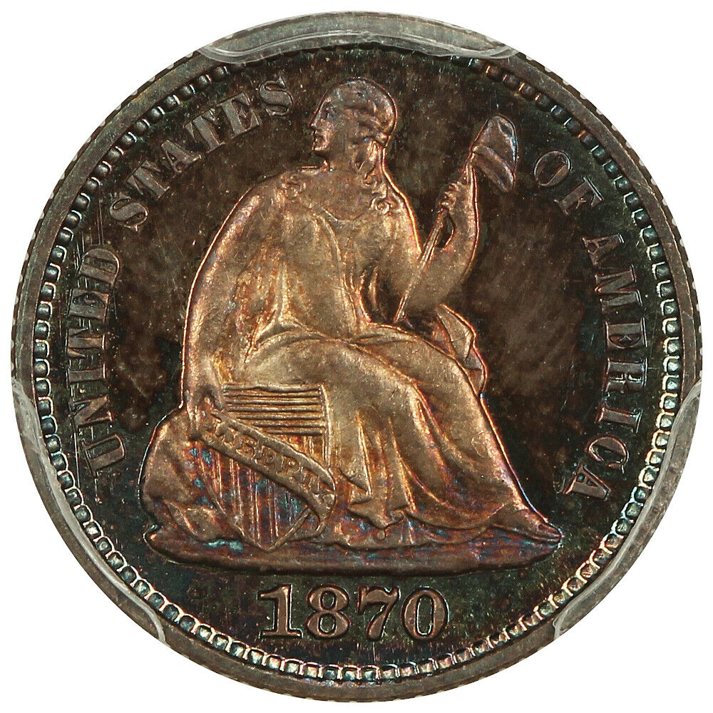 1870 H10C PCGS PR66+CAM ex: D.L. Hansen