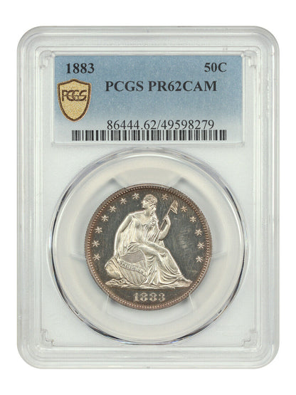 1883 50C PCGS PR62CAM - Liberty Seated Half Dollar