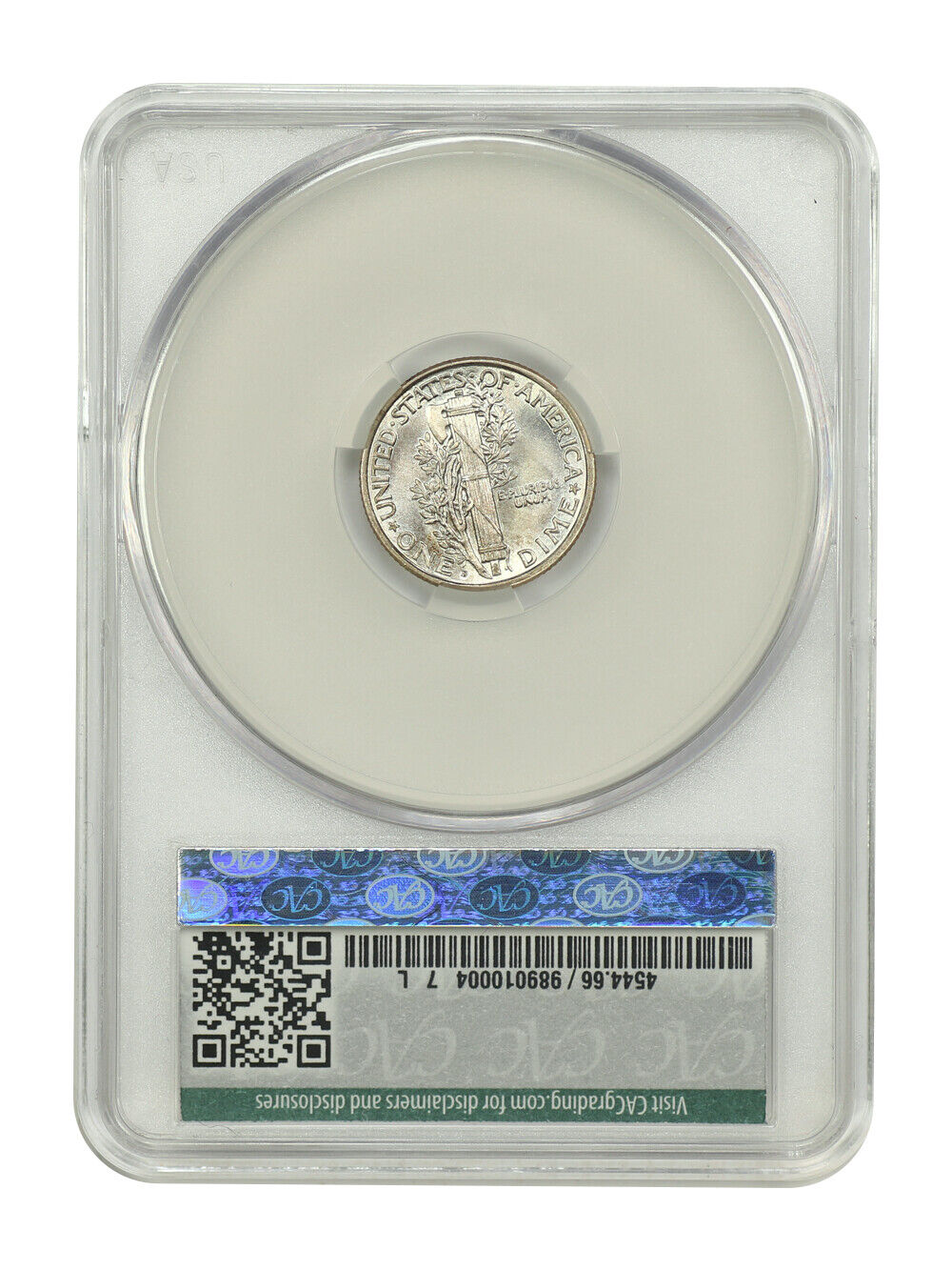 1921-D 10C CACG MS66FB ex: D.L. Hansen - Mercury Dime