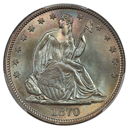 1870 50C PCGS MS65 ex: D.L. Hansen