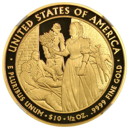 2010-W $10 Mary Lincoln NGC PR70DCAM