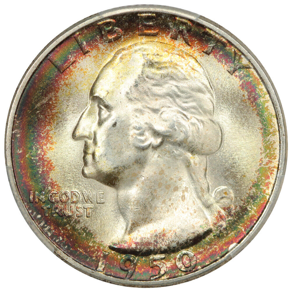 1950-S 25C PCGS MS68 ex: D.L. Hansen - Washington Quarter