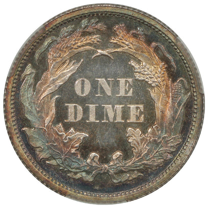 1863 10C CACG PR66+CAM ex: D.L. Hansen - Liberty Seated Dime