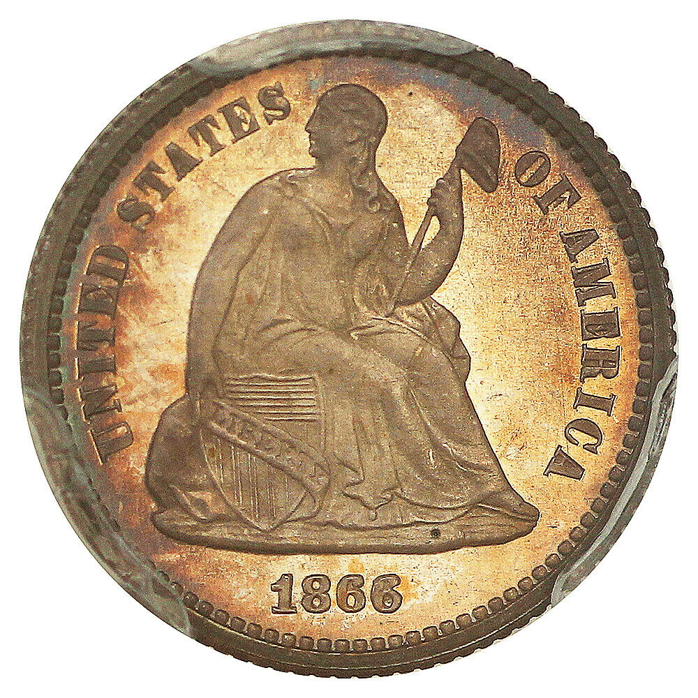 1866 H10C PCGS PR67 ex: D.L. Hansen