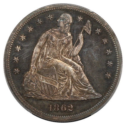 1862 $1 PCGS PR65 ex: D.L. Hansen