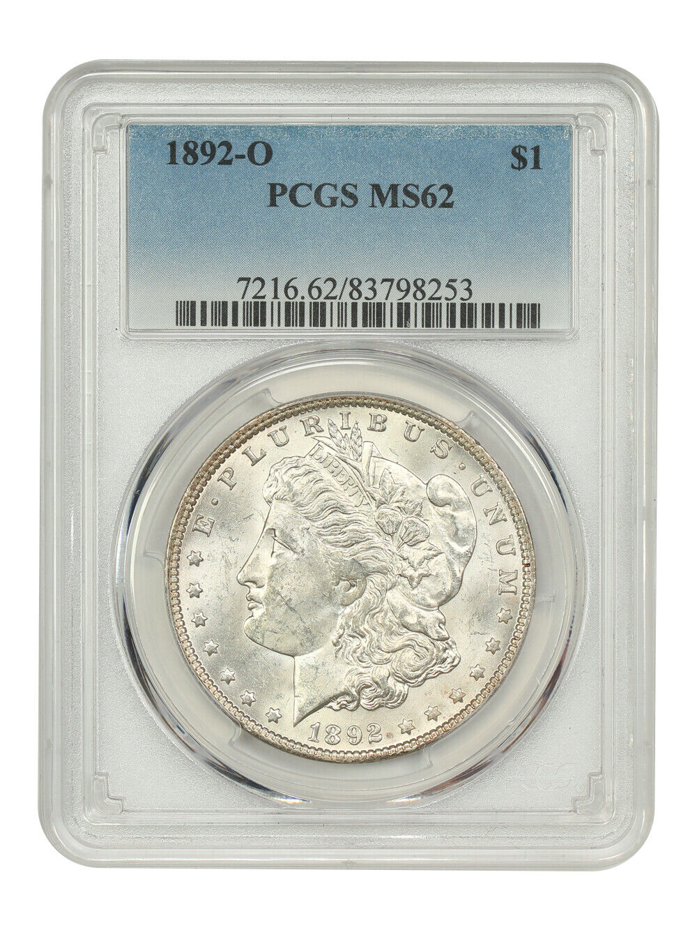 1892-O $1 PCGS MS62 - Morgan Dollar