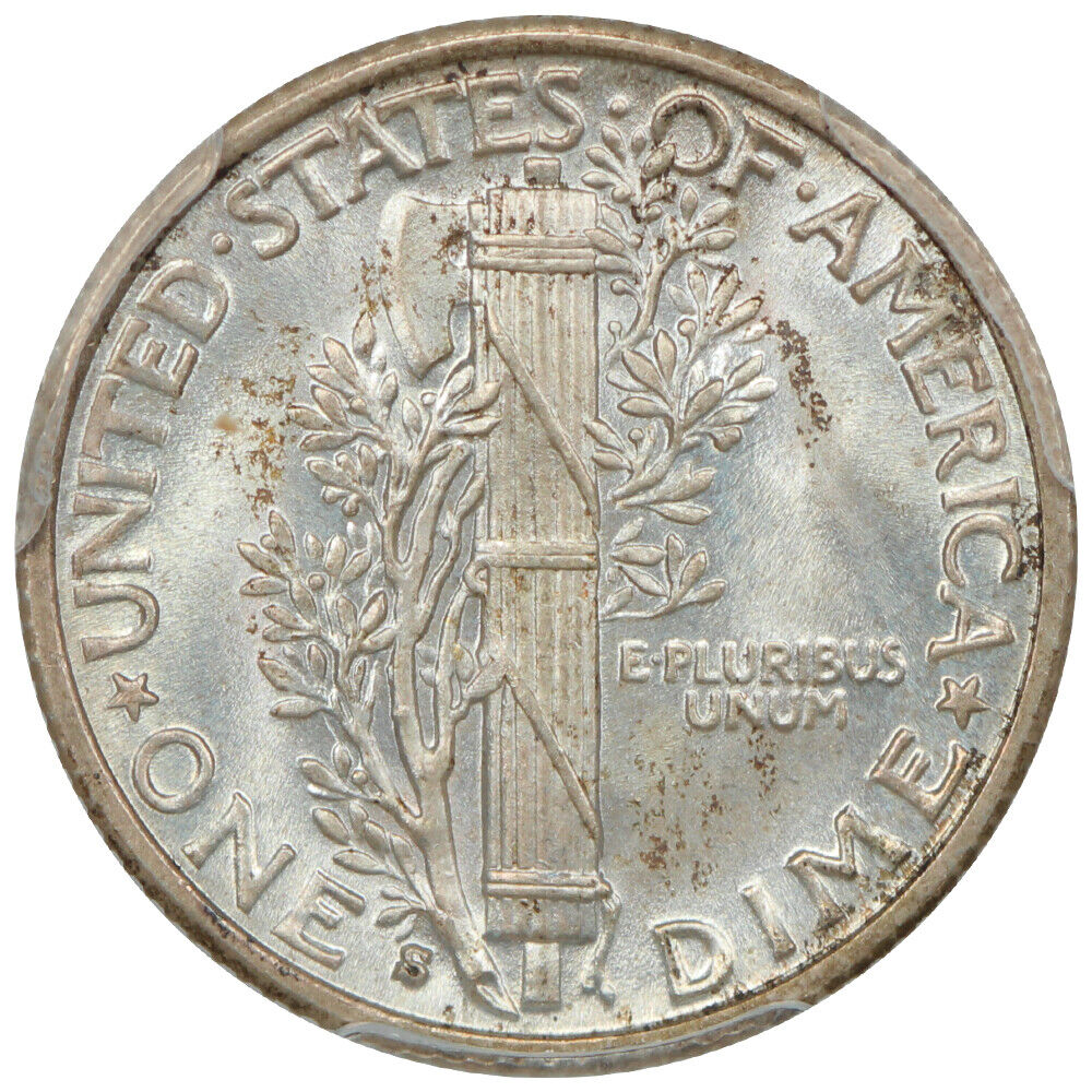 1931-S 10C PCGS MS67FB ex: D.L. Hansen