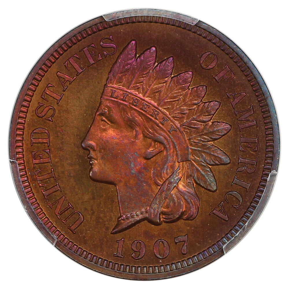 1907 1C PCGS PR66RB