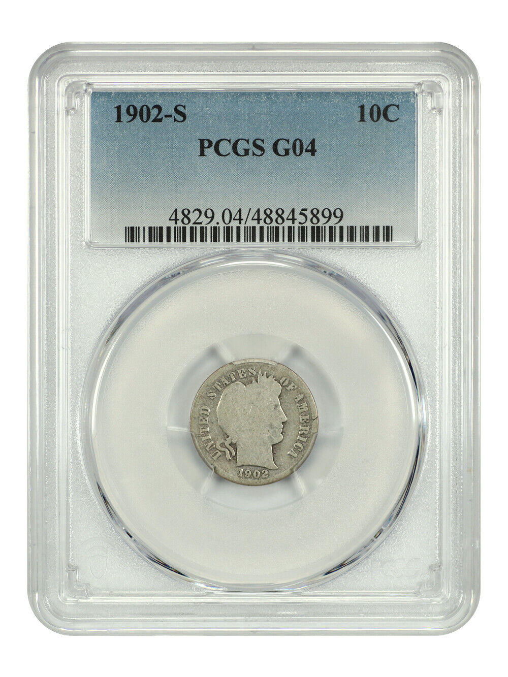 1902-S 10C PCGS G4