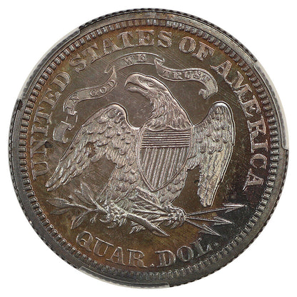 1871 25C CACG PR65 ex: D.L. Hansen - Liberty Seated Quarter