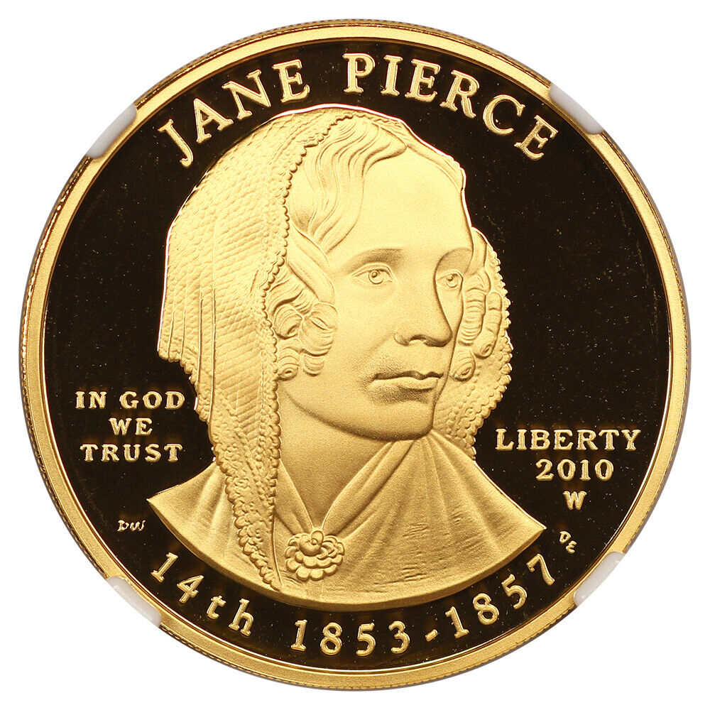 2010-W $10 Jane Pierce NGC PR70DCAM