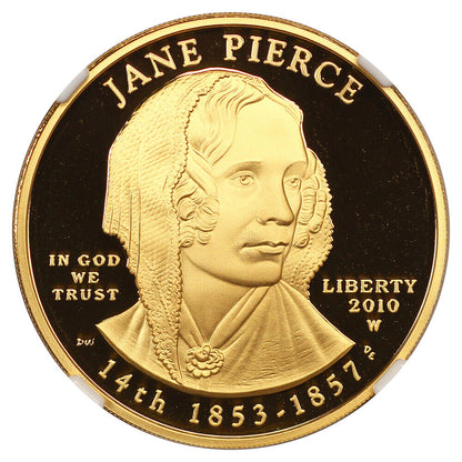 2010-W $10 Jane Pierce NGC PR70DCAM