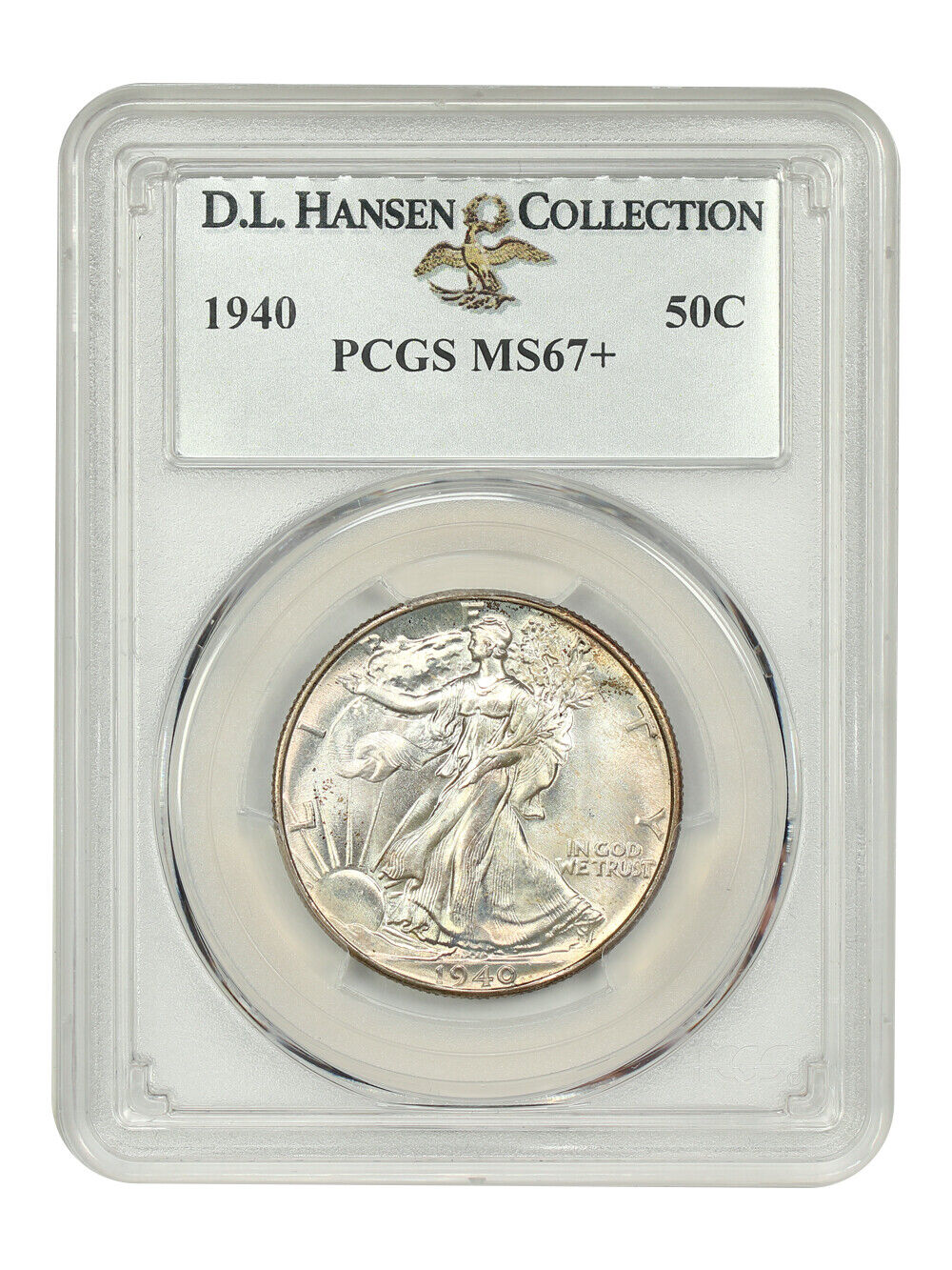 1940 50C PCGS MS67+ ex: D.L. Hansen