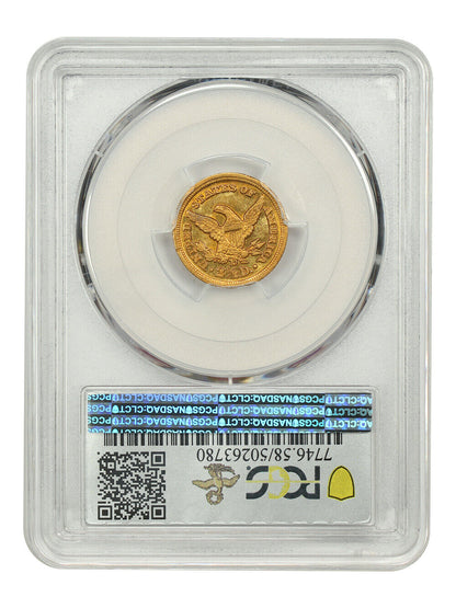 1847-D $2.50 PCGS AU58 ex: D.L. Hansen - Liberty Head $2.5