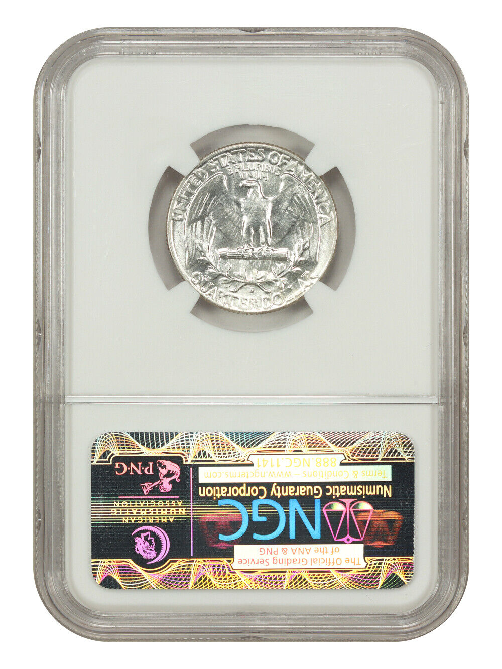 1955-D 25C NGC MS65 - Washington Quarter