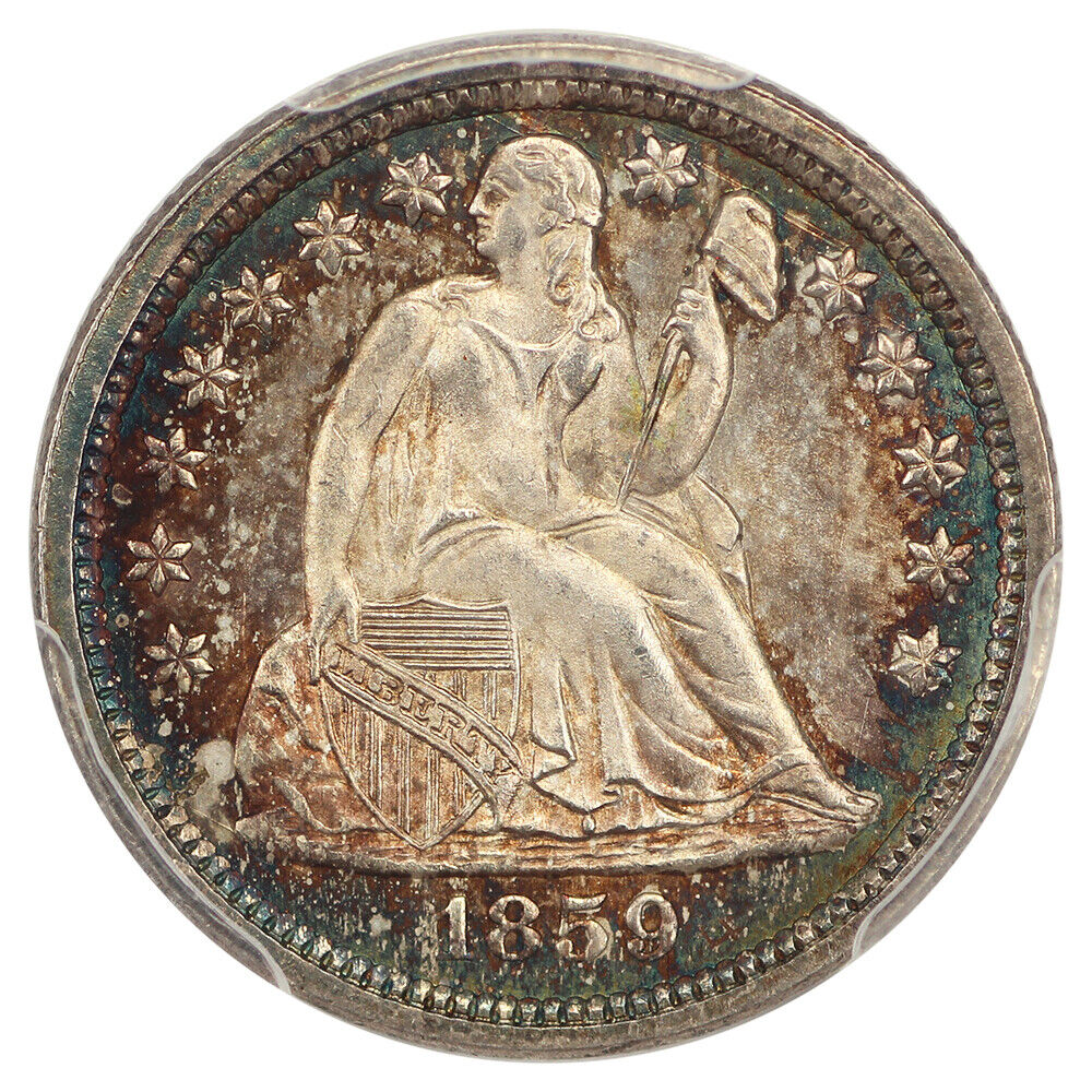 1859 10C PCGS MS67 ex: D.L. Hansen