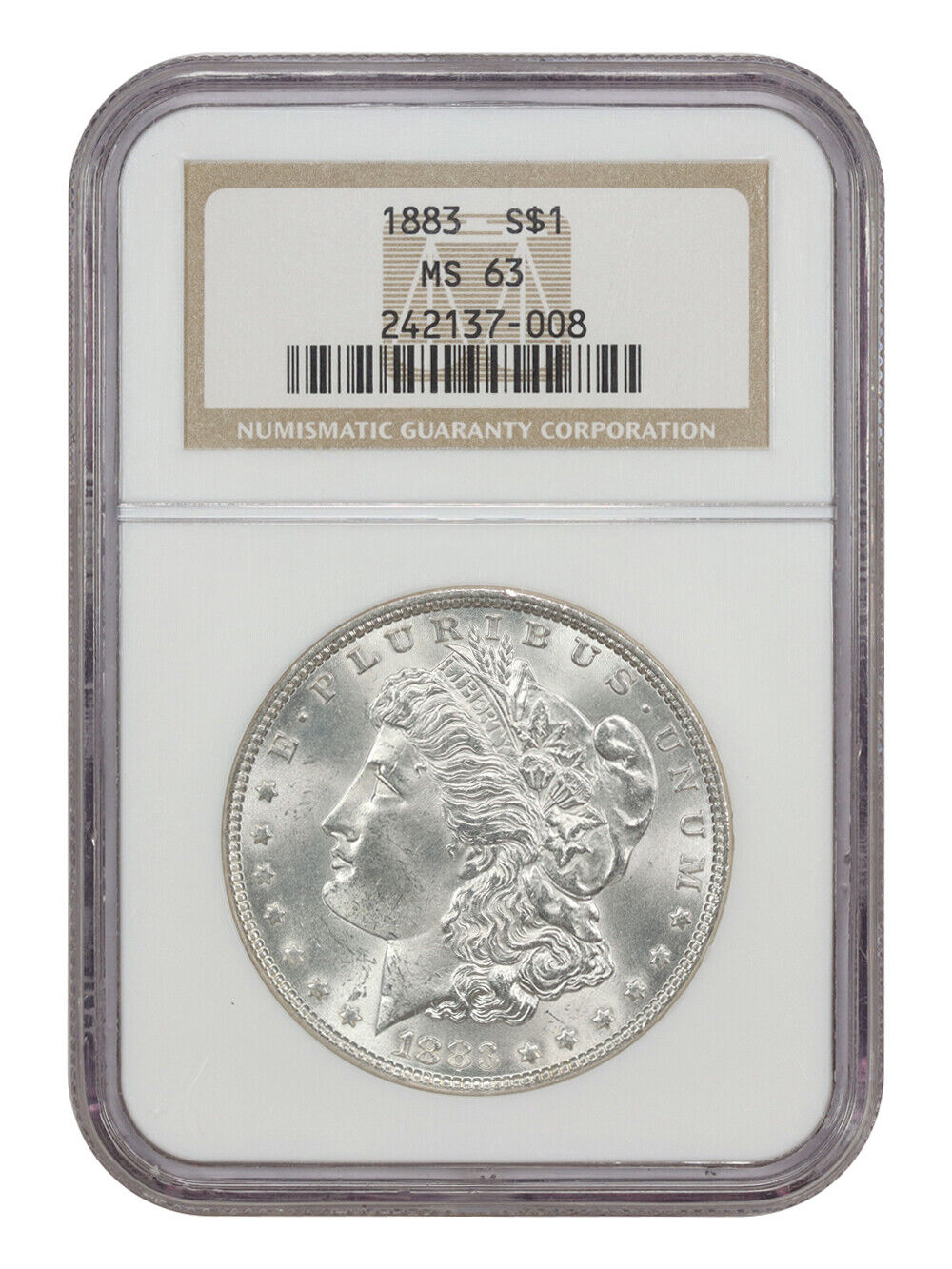 1883 $1 NGC MS63 - Morgan Dollar