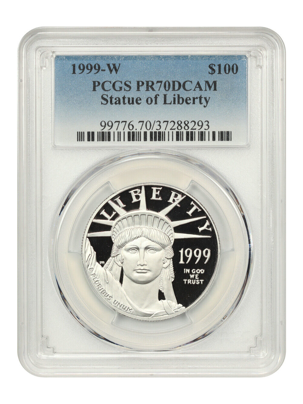 1999-W $100 Statue of Liberty PCGS PR70DCAM