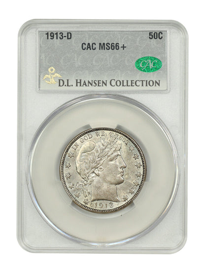 1913-D 50C CACG MS66+
