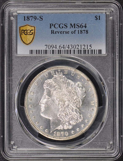 1879-S $1 Reverse of 1878 Morgan Dollar PCGS MS64