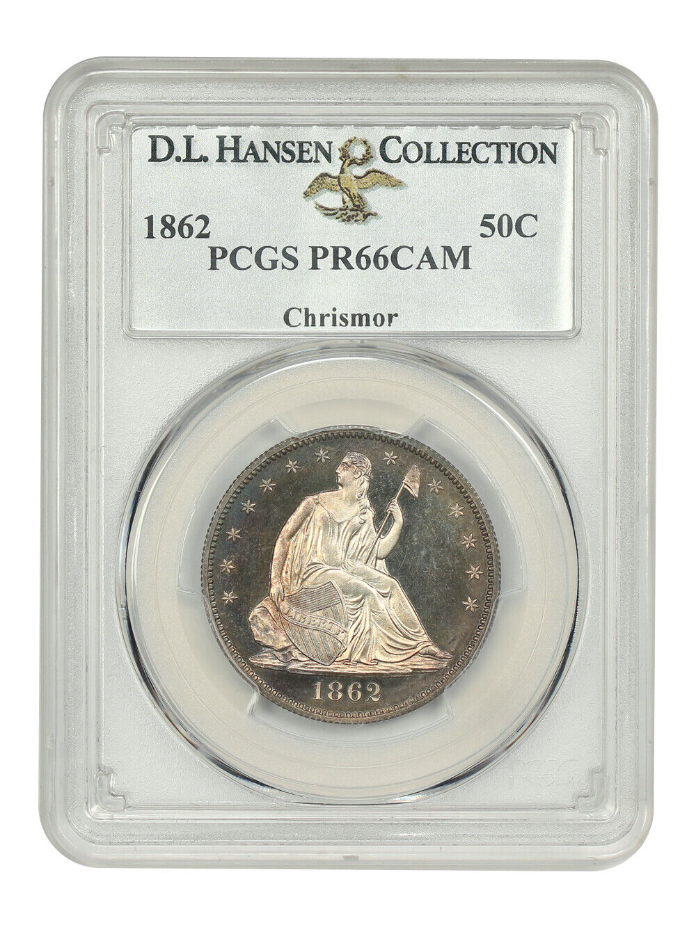 1862 50C PCGS PR66CAM ex: D.L. Hansen/Chrismor