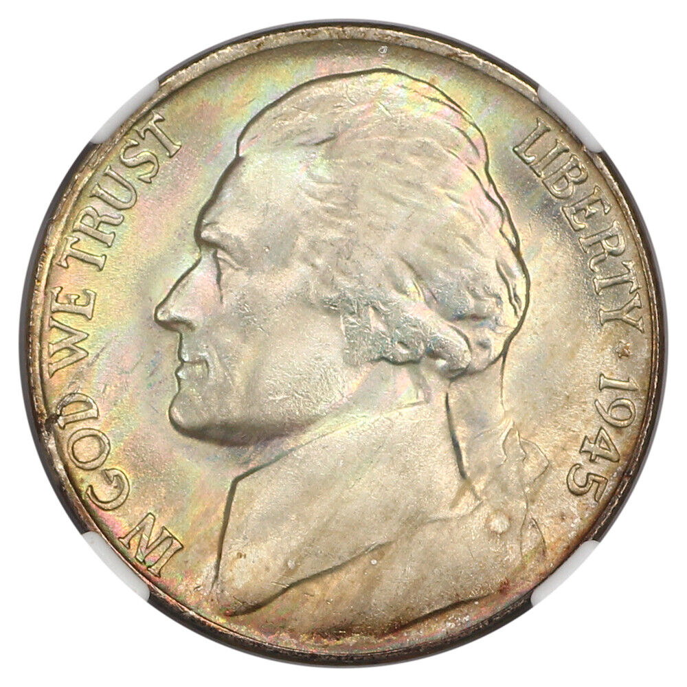 1945-P 5C NGC MS67+ - Jefferson Nickel