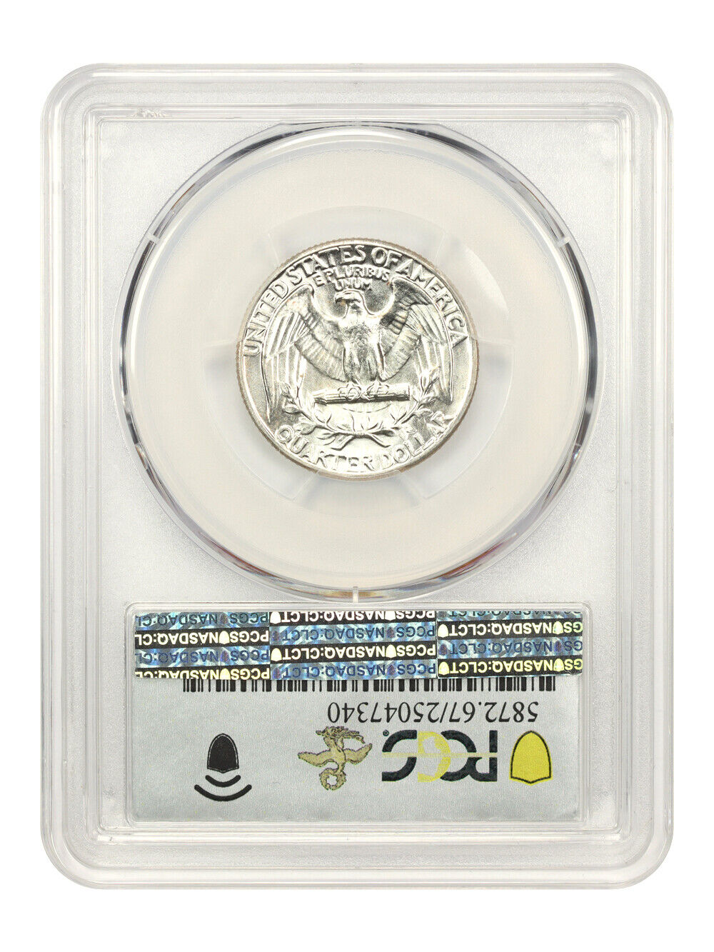 1962 25c PCGS MS67 ex: D.L. Hansen