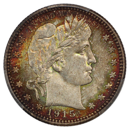 1915-D 25C PCGS MS67 ex: Pogue