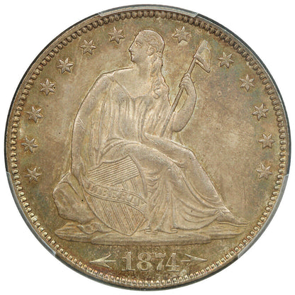 1874 50C PCGS MS65 (Arrows)