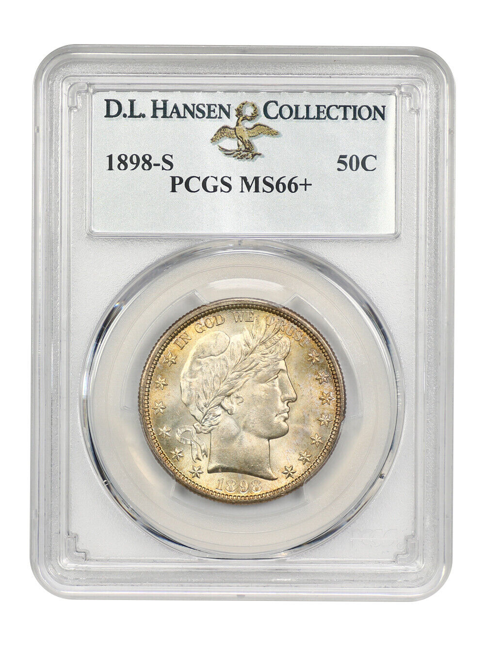 1898-S 50C PCGS MS66+ ex: D.L. Hansen