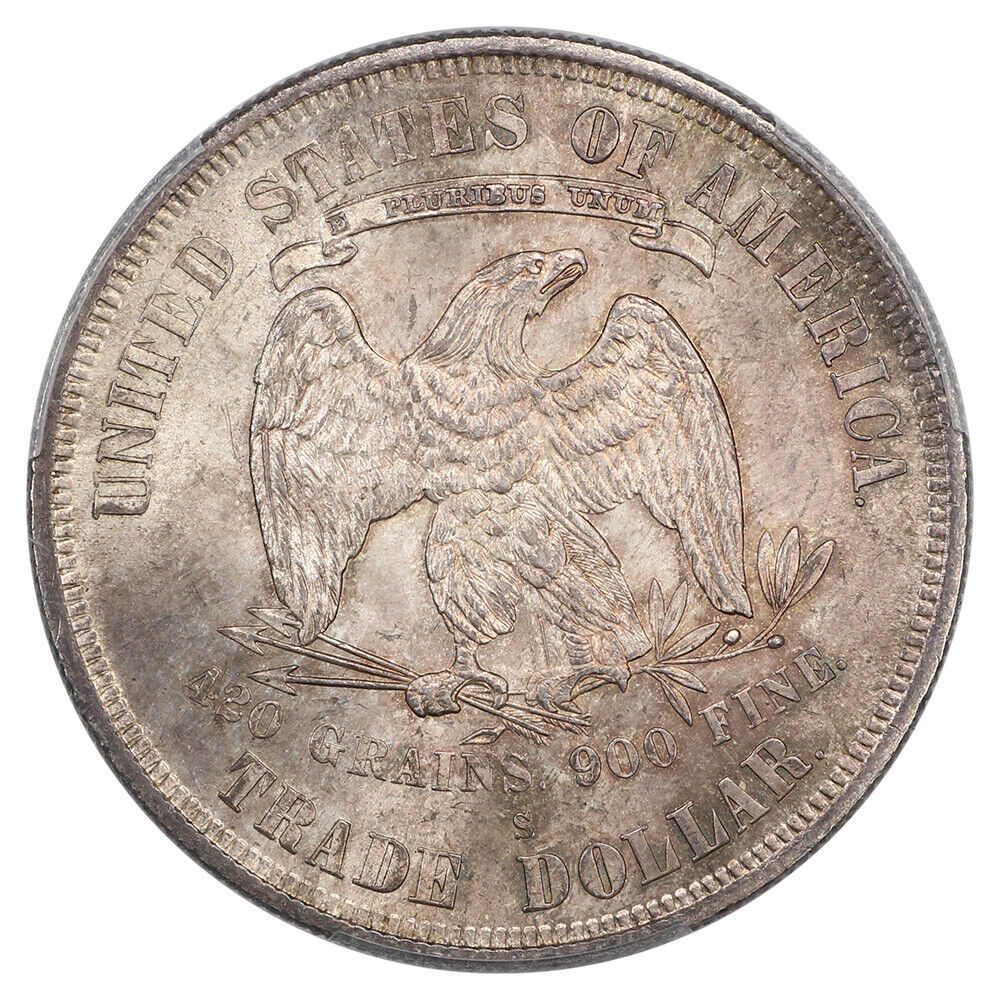 1877-S Trade $1 PCGS/CAC MS65+