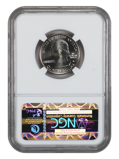 2014-D 25C Great Sand Dunes NP NGC MS68 - Type 1 - Clad