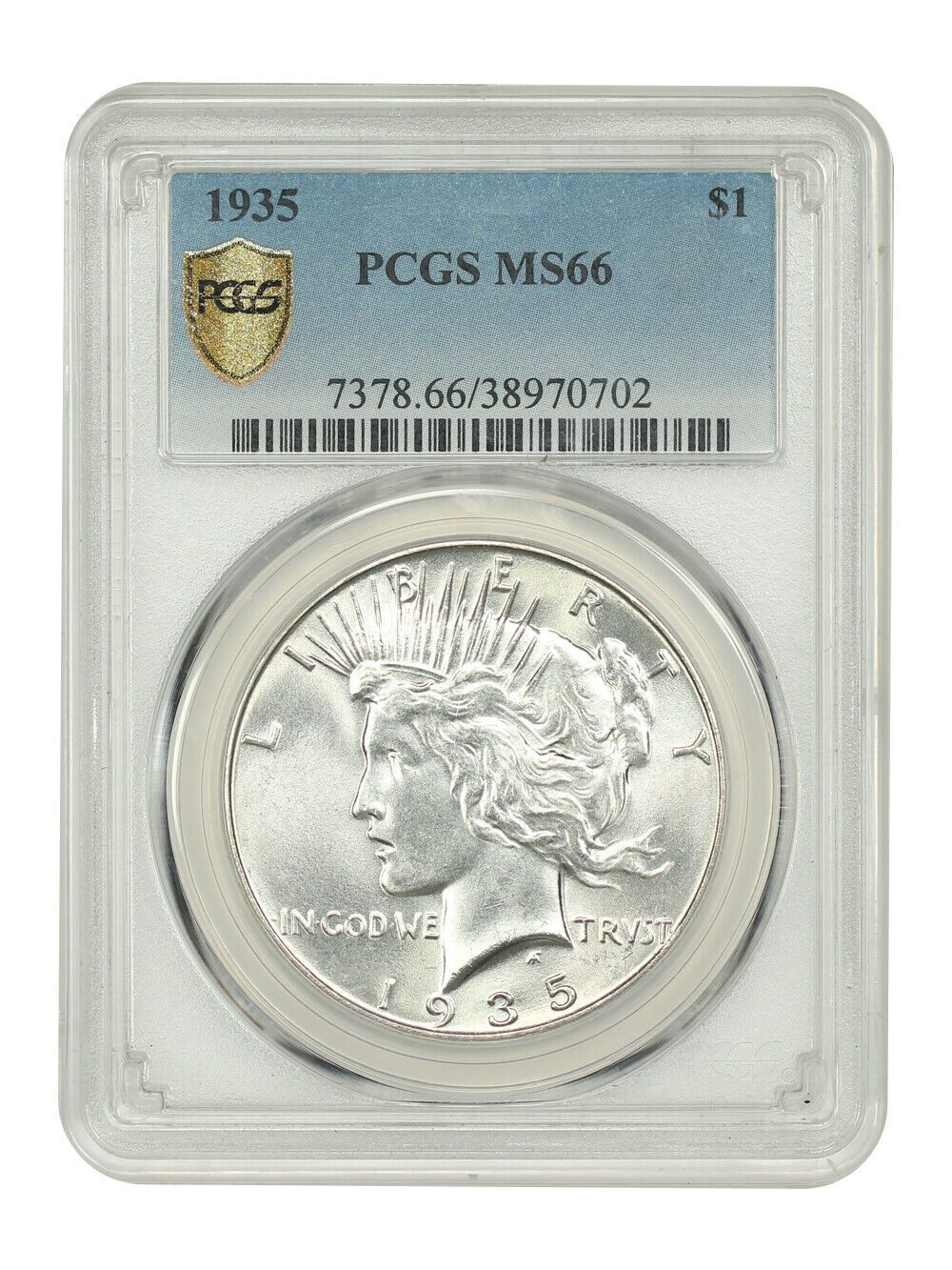 1935 $1 PCGS MS66 - Peace Dollar