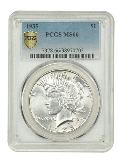 1935 $1 PCGS MS66 - Peace Dollar