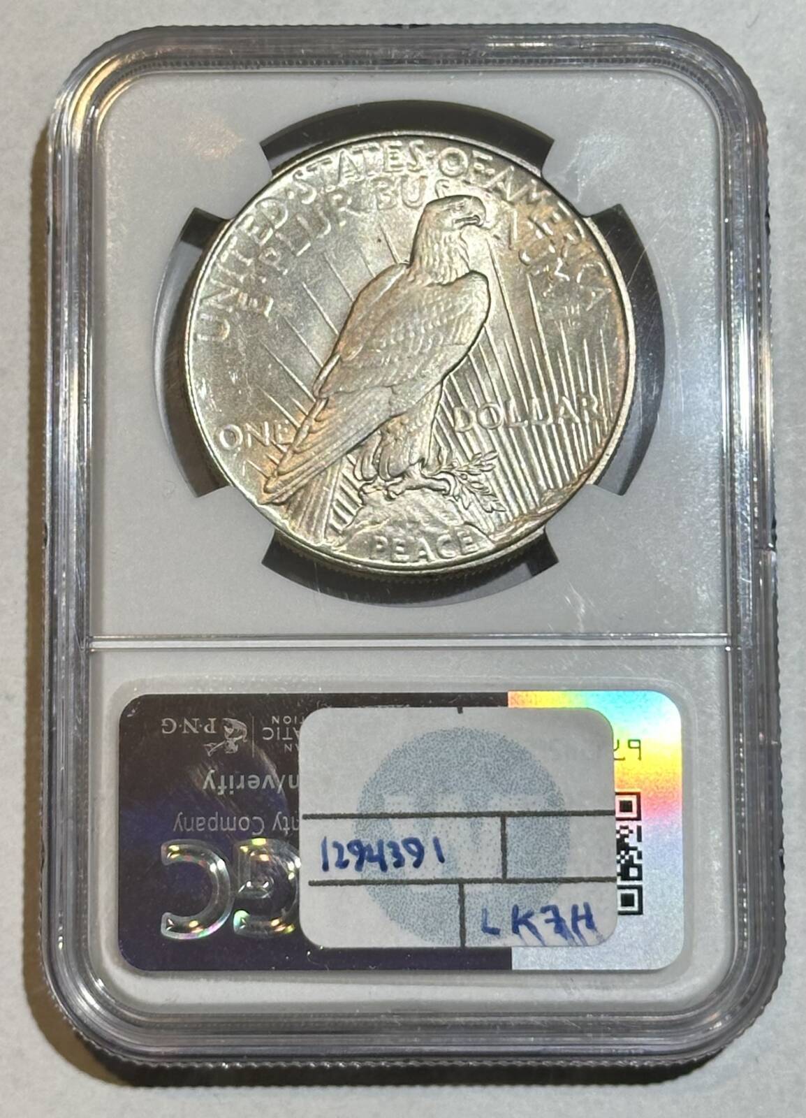 1934 P Peace Dollar NGC MS-66 CLEAN AND PRETTY