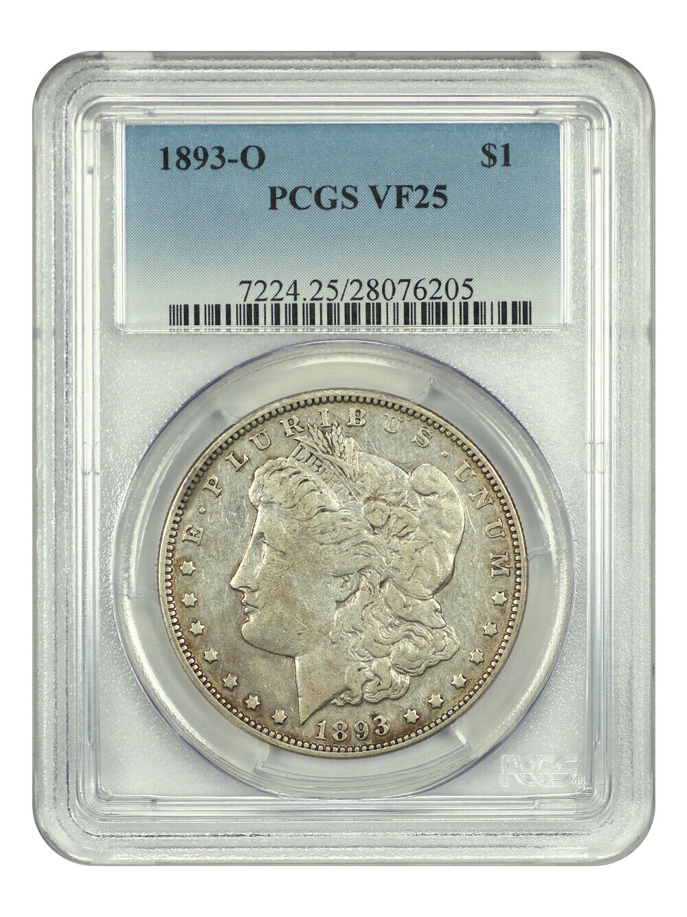 1893-O $1 PCGS VF25 - Morgan Dollar - Scarce Date