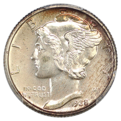 1938 10C PCGS PR65 - Mercury Dime