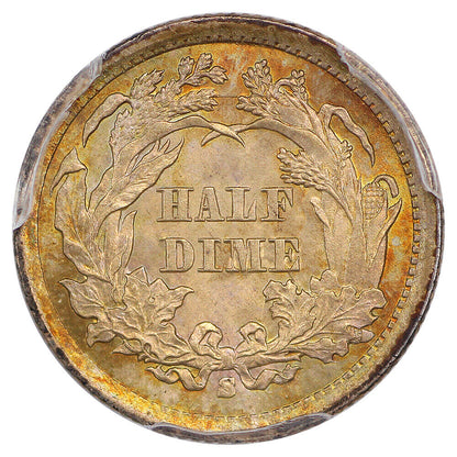 1866-S H10C PCGS MS65+ ex: D.L. Hansen