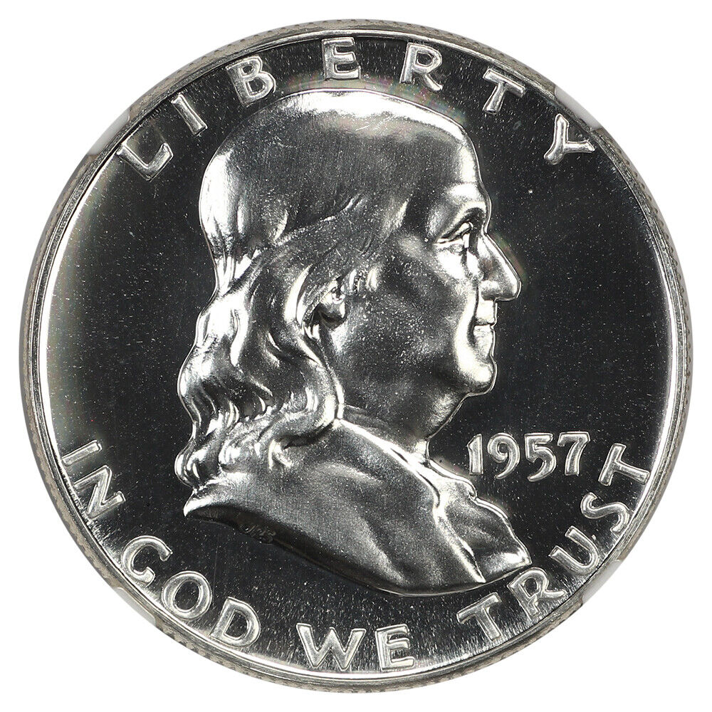 1957 50C NGC PR69 - Franklin Half Dollar