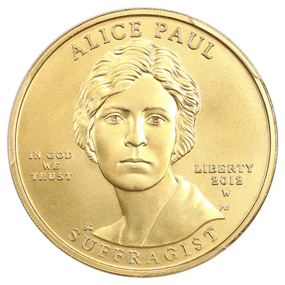 2012-W Alice Paul $10 PCGS MS70 (First Strike)