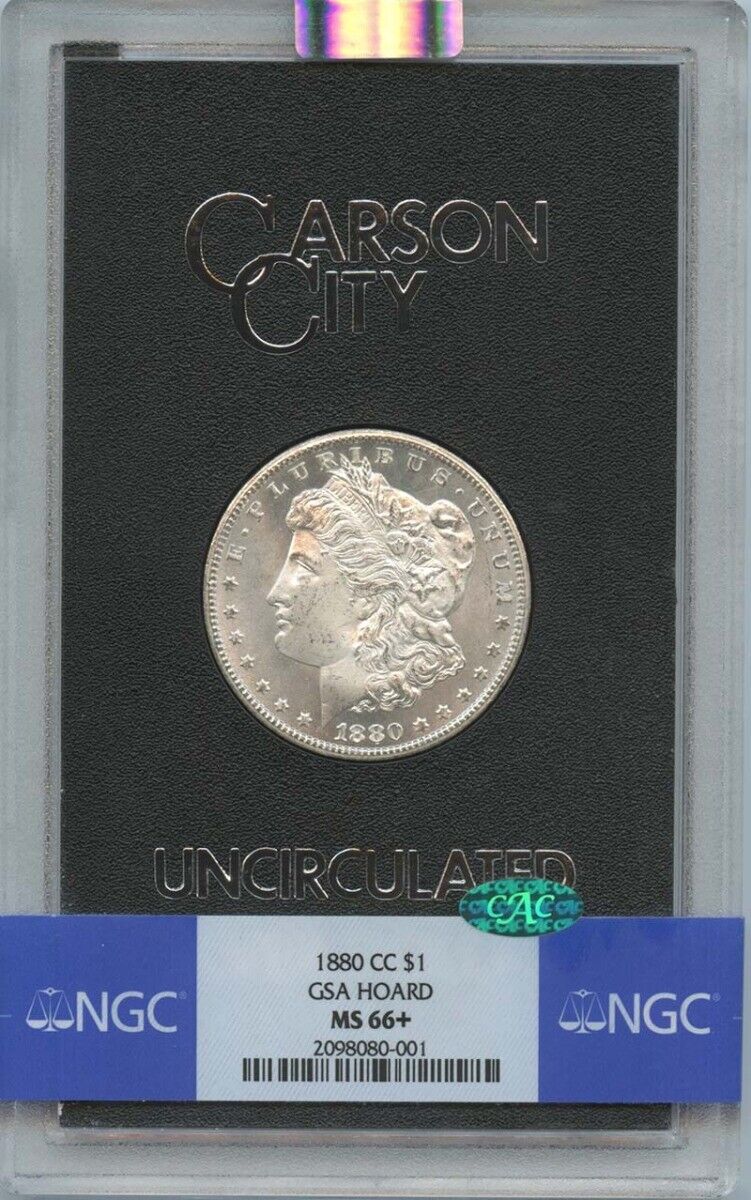 1880-CC Morgan Dollar GSA HOARD S$1 NGC MS66+ CAC