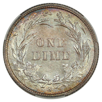 1893-S 10C CACG MS66 ex: D.L. Hansen - Barber Dime