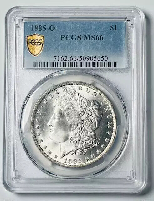 1885 O Morgan Silver Dollar PCGS MS-66