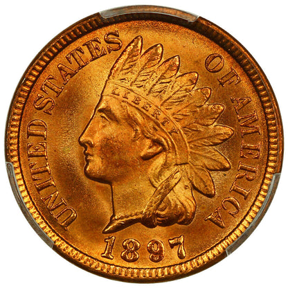 1897 1C PCGS MS67RD ex: D.L. Hansen