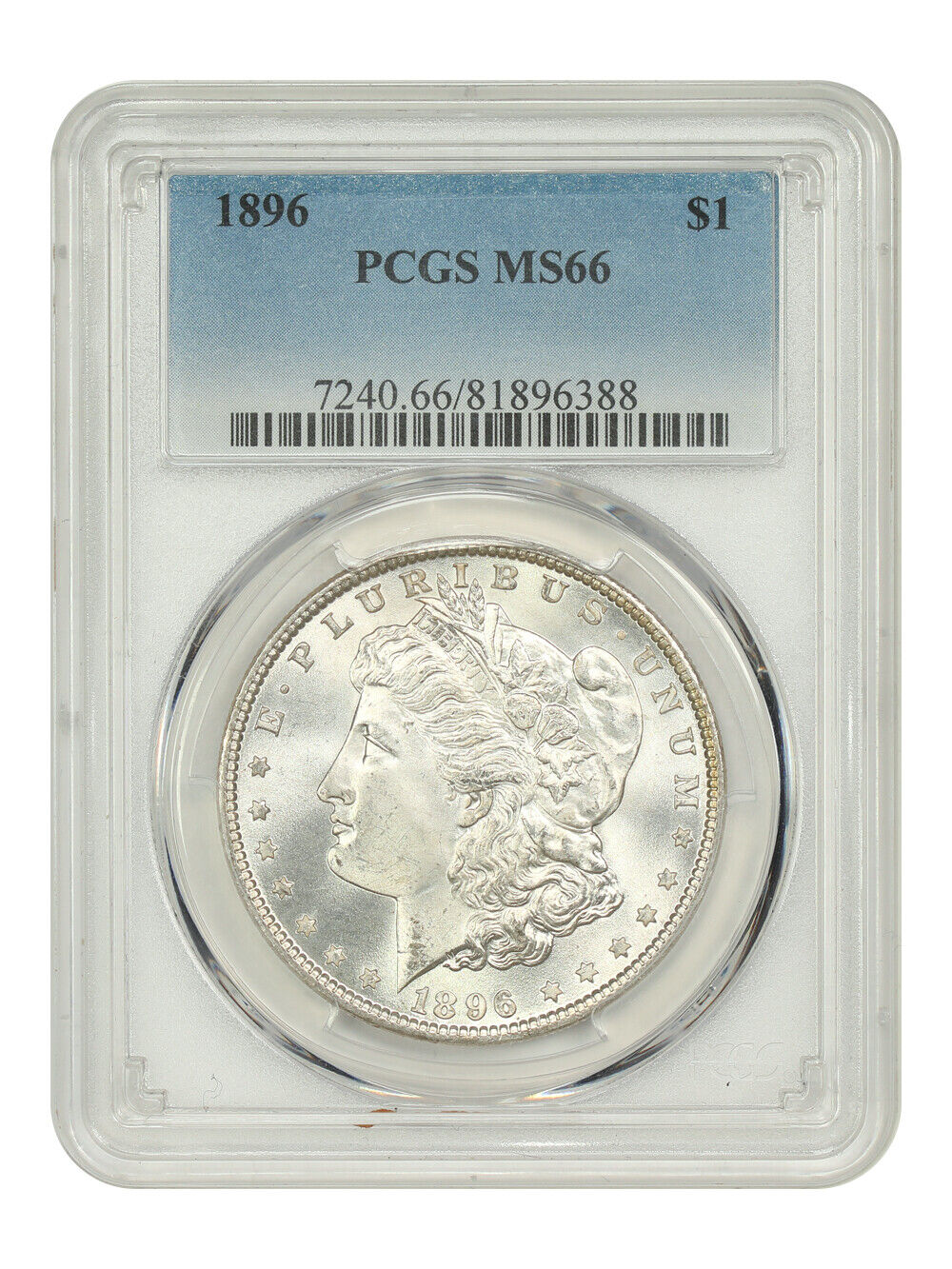 1896 $1 PCGS MS66 - Morgan Dollar