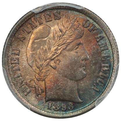 1893 10C PCGS MS67 ex: D.L. Hansen