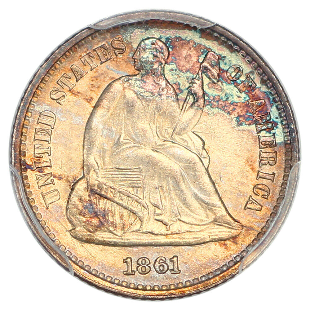 1861 '1/0' H10C PCGS MS65