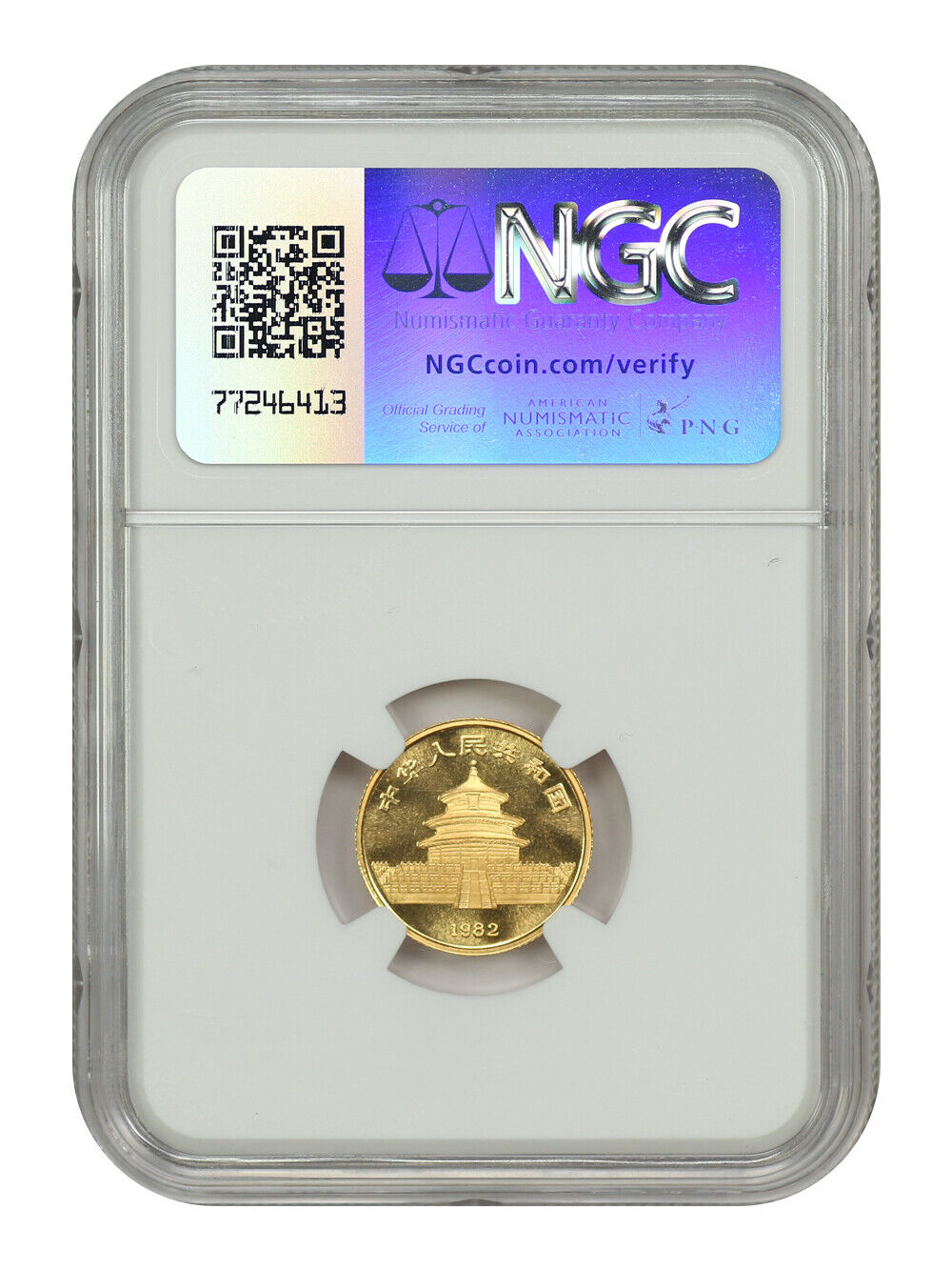 China: 1982 1/10oz Gold Panda NGC MS69 - Other